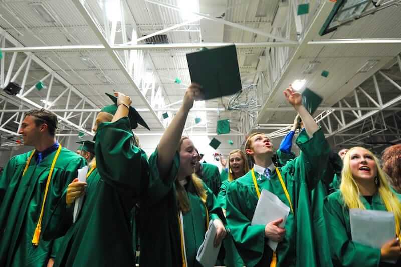 A photo of my high school graduation captured by the Wausau Daily Herald